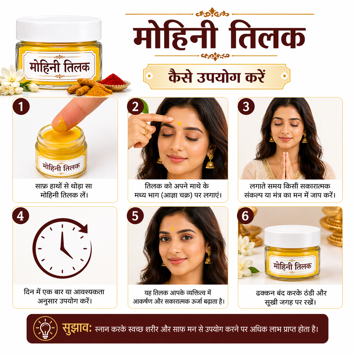 Mohini Tilak | मोहिनी तिलक  attract men, women / manchaha pyar paye